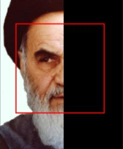 Face detection — Viola-Jones algorithm with AdaBoost cascade detecting a face with red bounding box